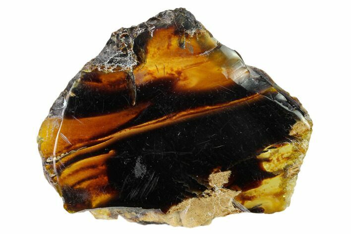 Polished Blue Indonesian Amber - West Java, Indonesia #162546